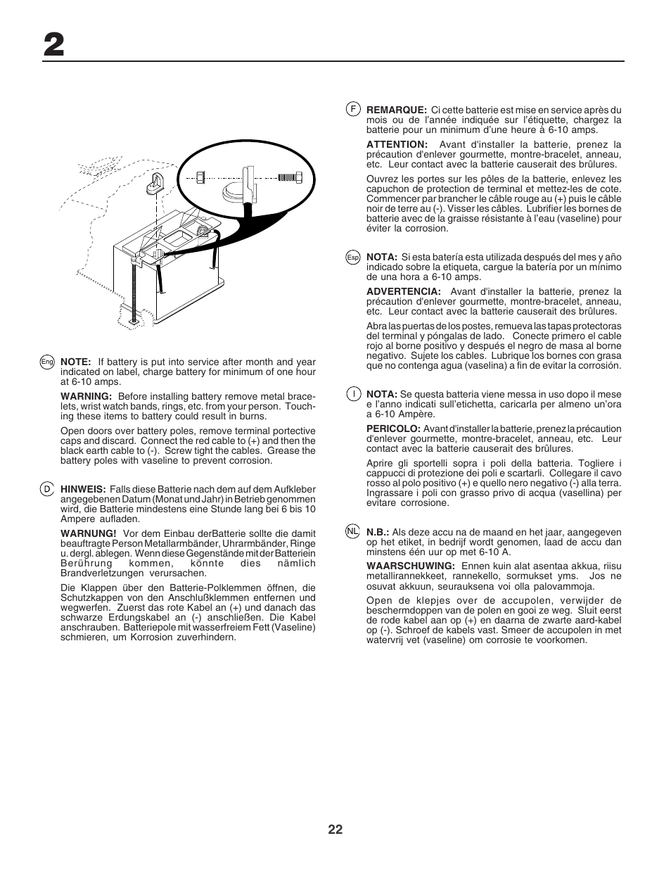 Electrolux PM1850SBH User Manual | Page 22 / 76