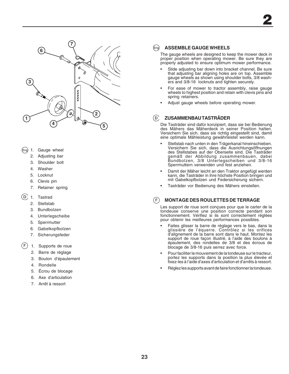 Electrolux PM1850SBH User Manual | Page 23 / 76