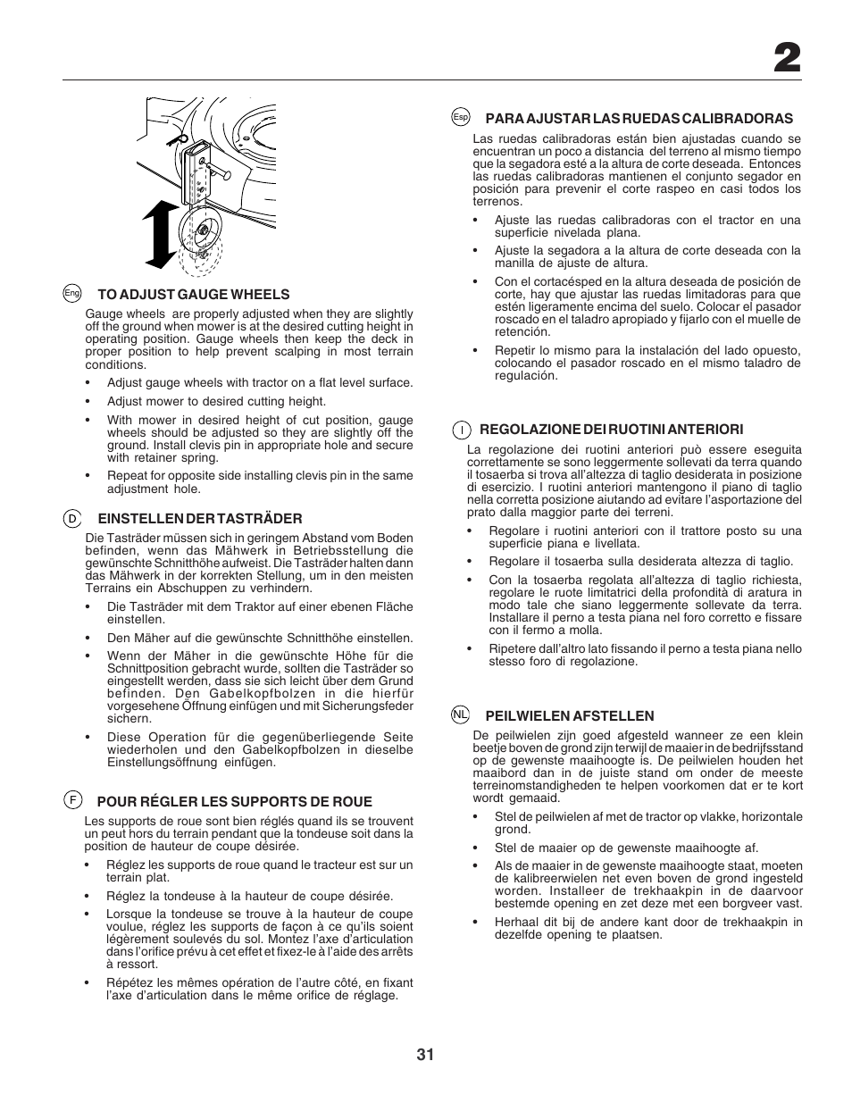 Electrolux PM1850SBH User Manual | Page 31 / 76