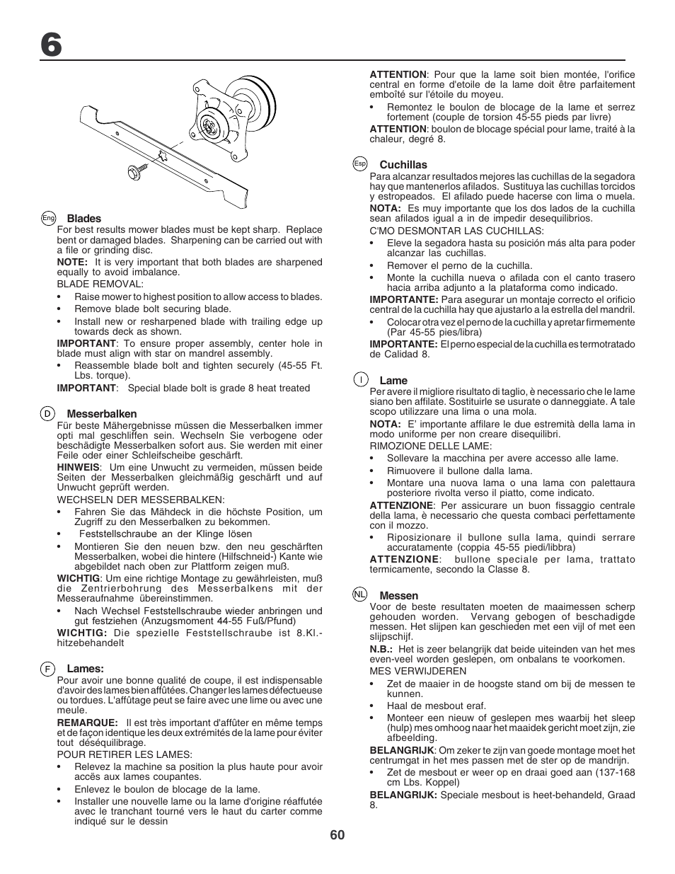 Electrolux PM1850SBH User Manual | Page 60 / 76