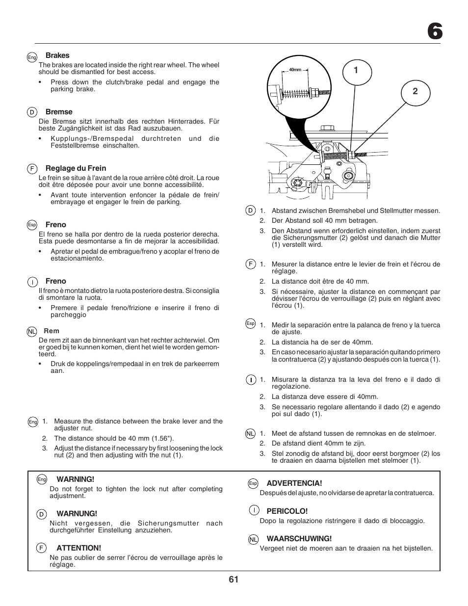 Electrolux PM1850SBH User Manual | Page 61 / 76