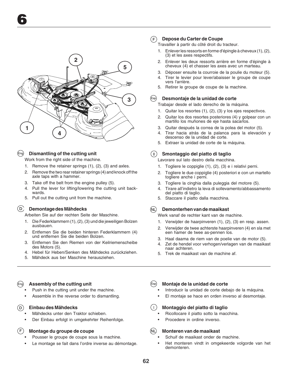 Electrolux PM1850SBH User Manual | Page 62 / 76