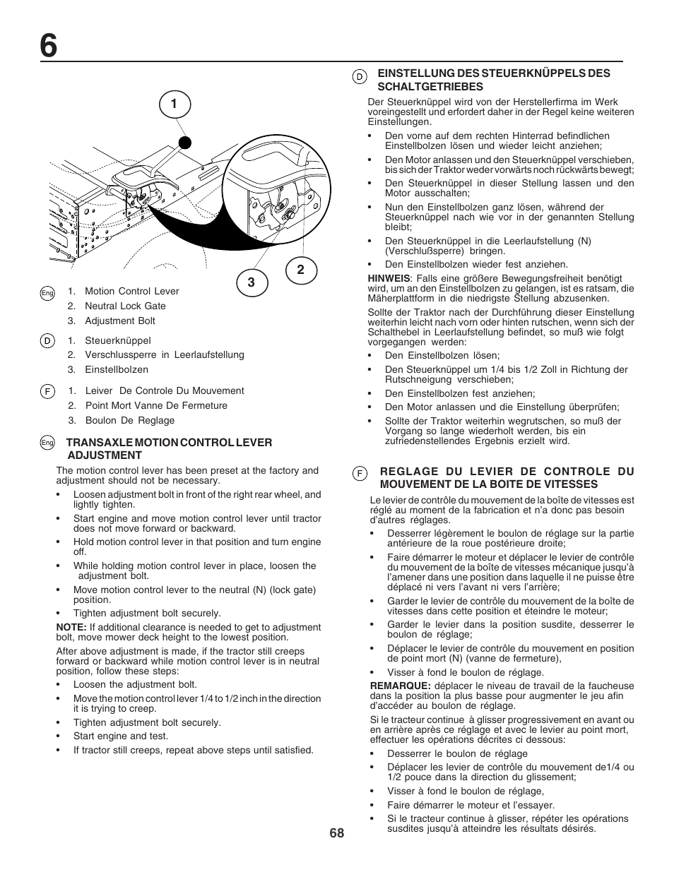 Electrolux PM1850SBH User Manual | Page 68 / 76