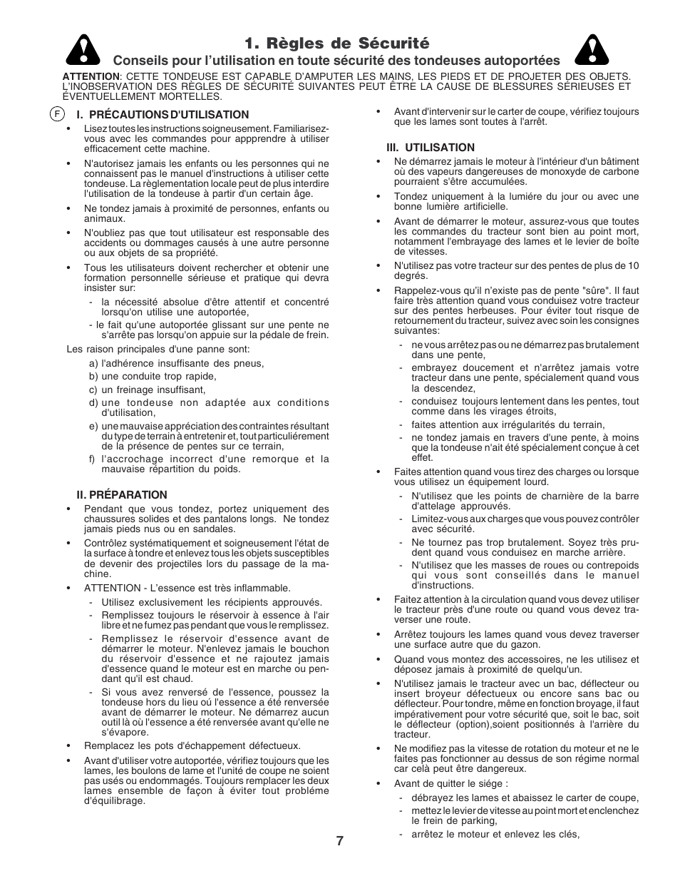 Règles de sécurité | Electrolux PM1850SBH User Manual | Page 7 / 76