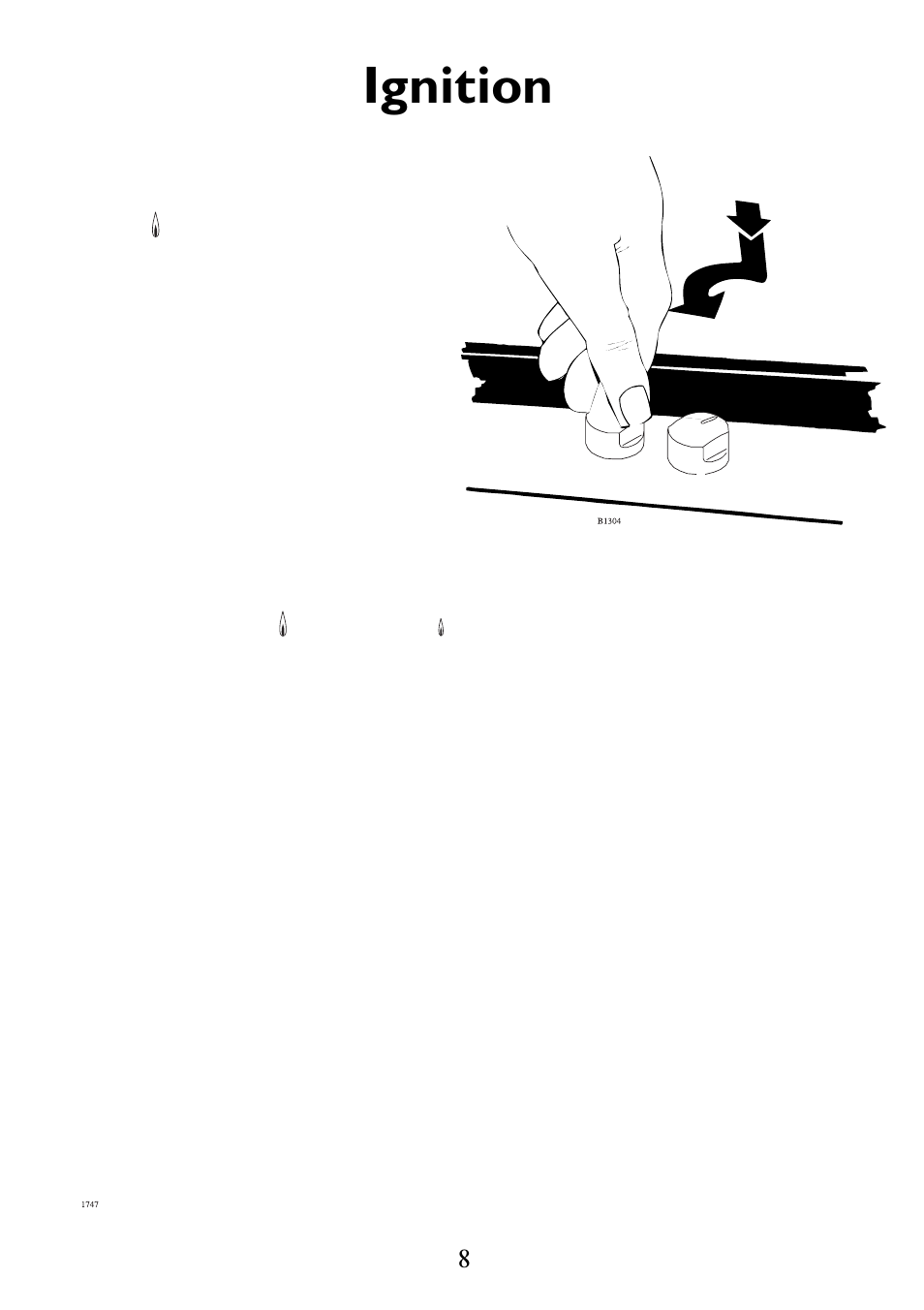 Ignition | Electrolux 6561 G-m GB User Manual | Page 8 / 28