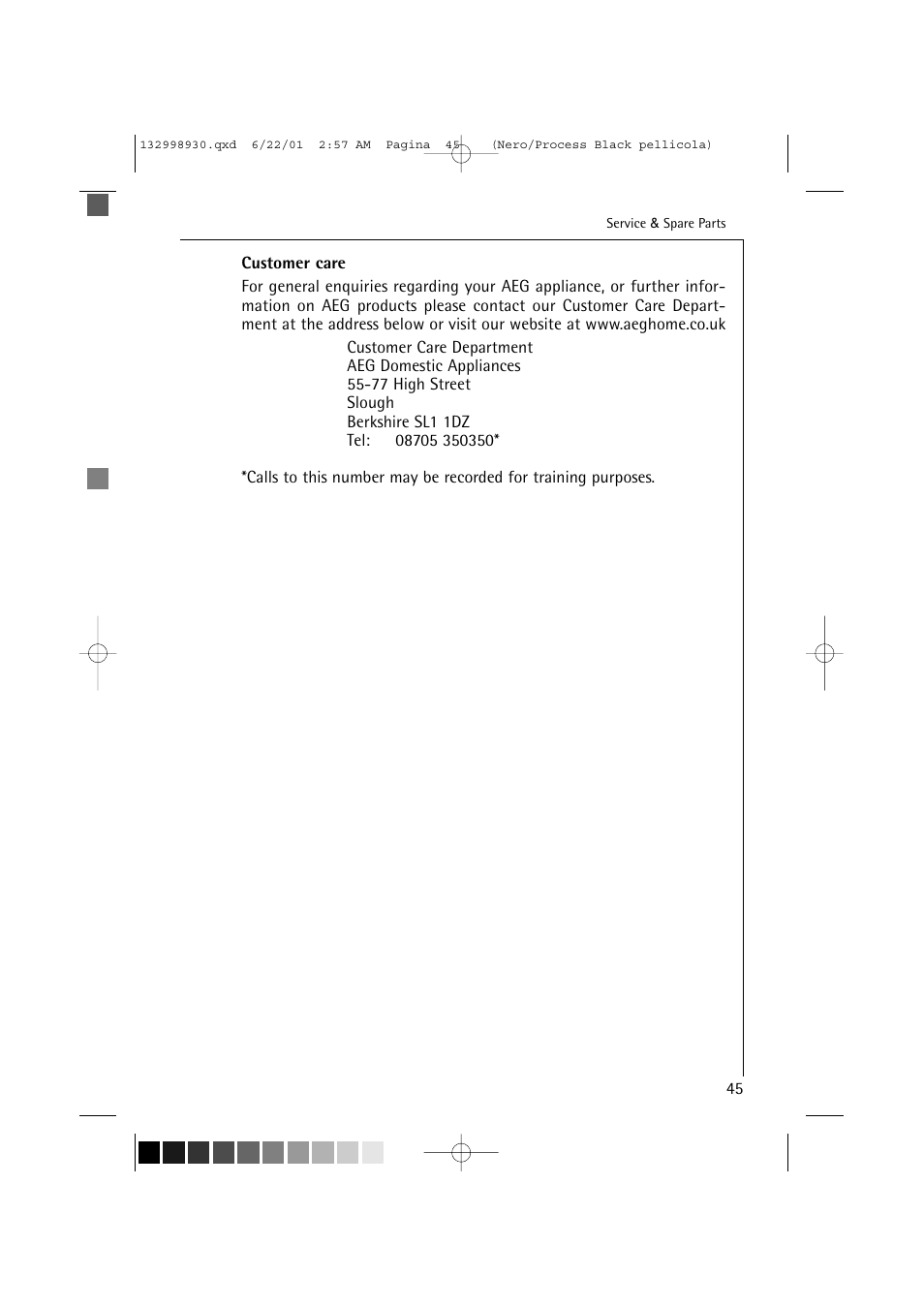 Electrolux 12700 VI User Manual | Page 45 / 59