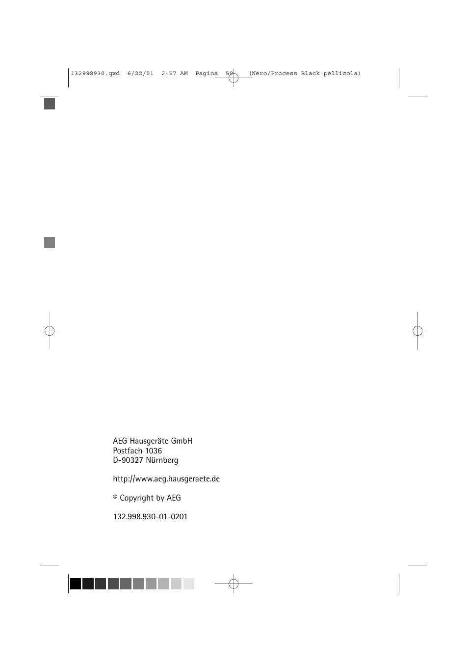 Electrolux 12700 VI User Manual | Page 59 / 59