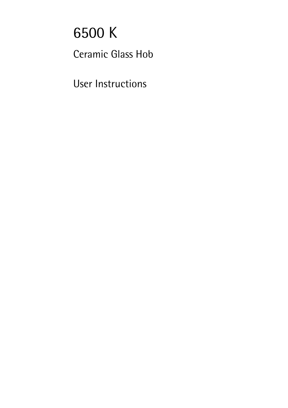 Electrolux 6500 K User Manual | 36 pages