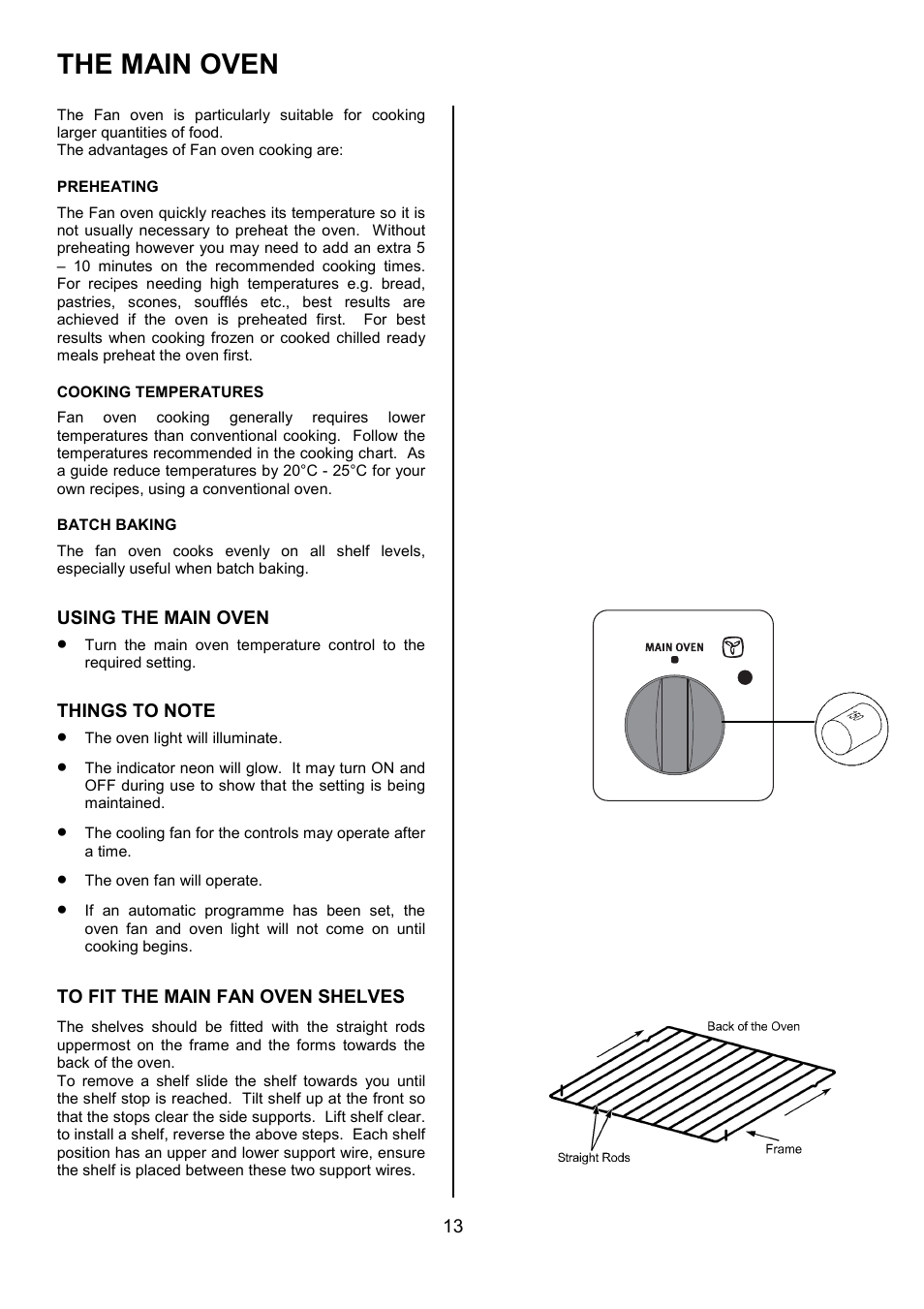 The main oven | Electrolux EBUSS User Manual | Page 13 / 32