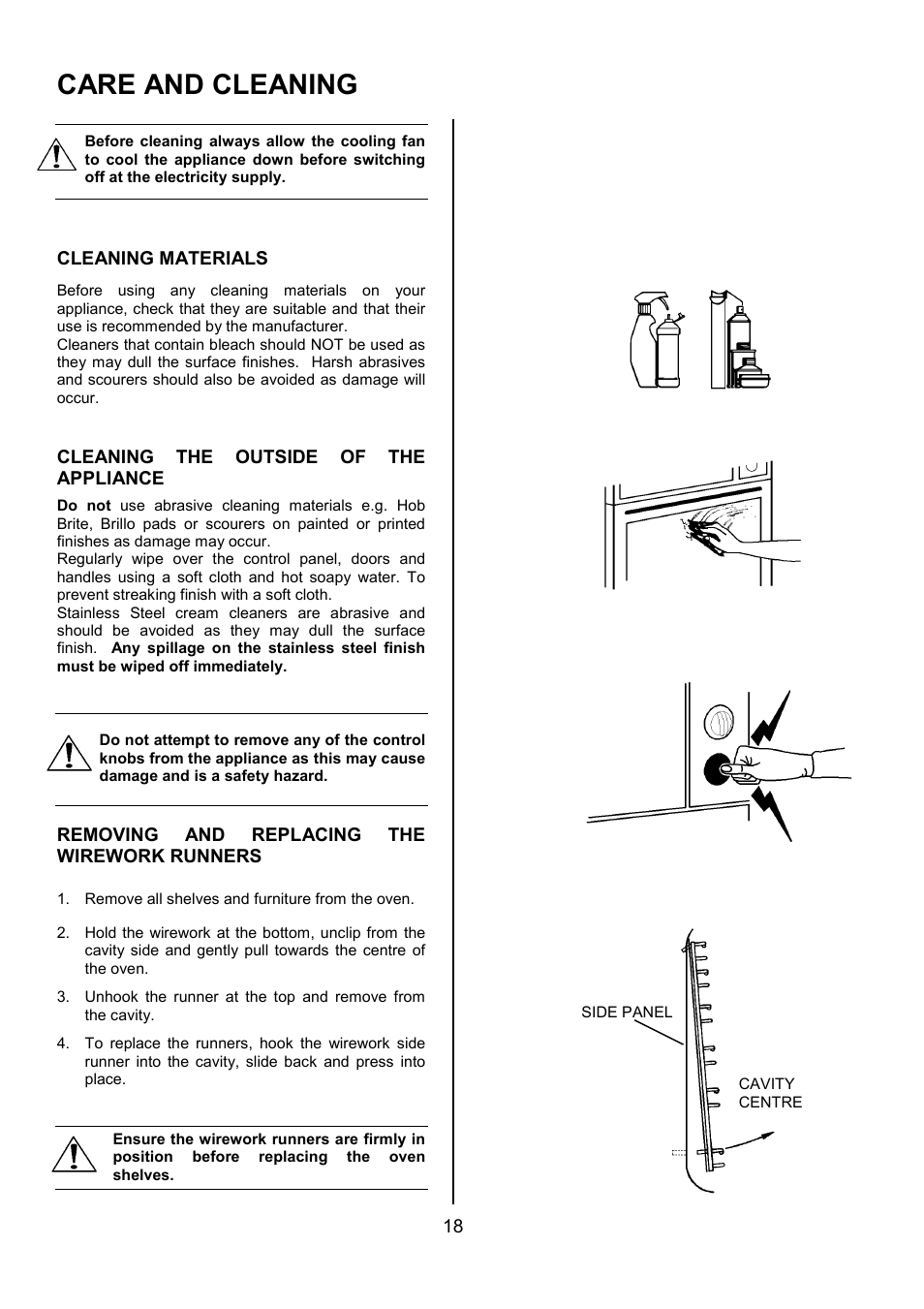 Care and cleaning | Electrolux EBUSS User Manual | Page 18 / 32