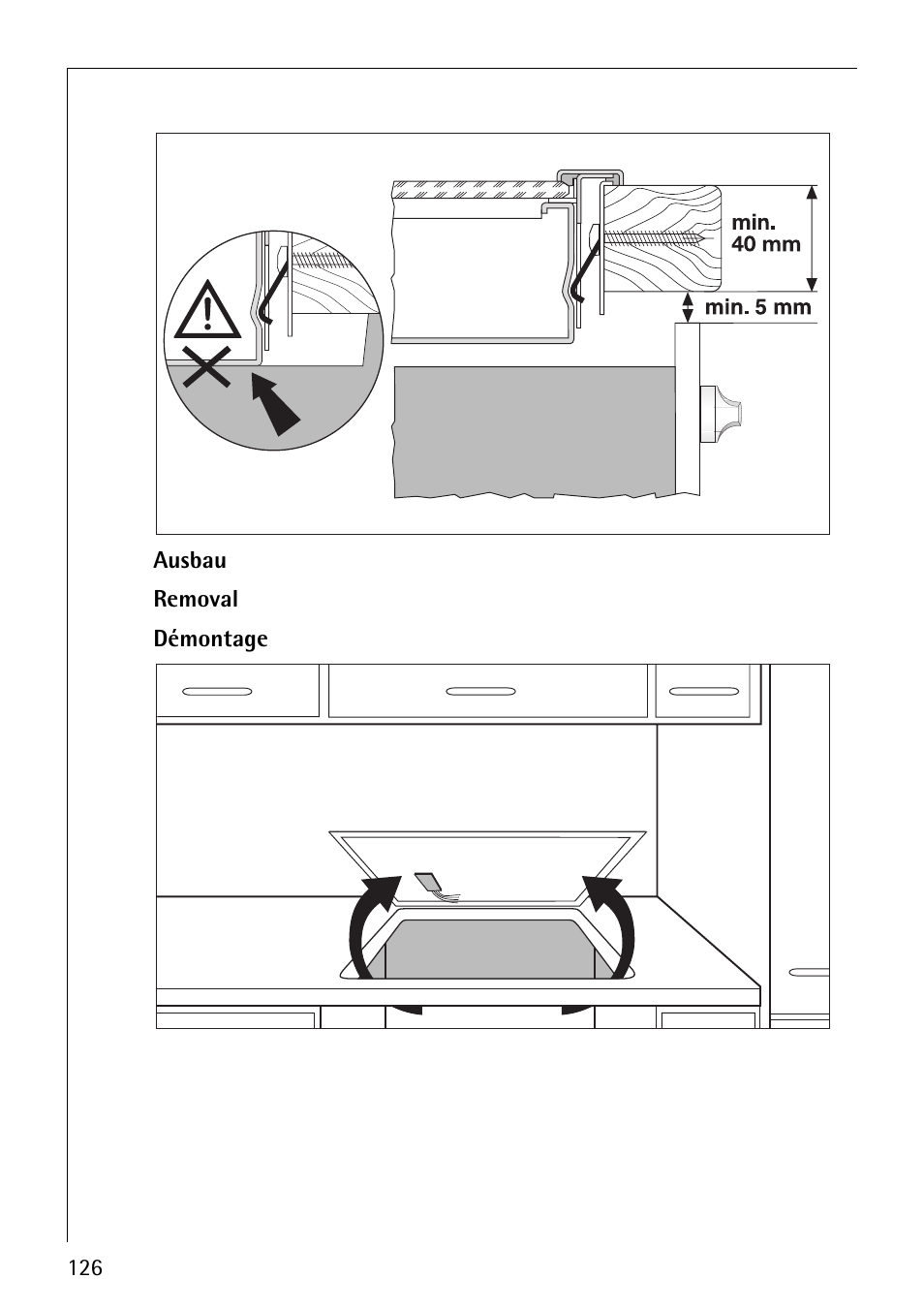 Ausbau removal démontage | Electrolux C67600K User Manual | Page 44 / 46