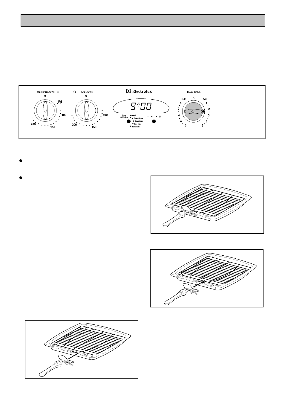 The dual grill | Electrolux U02108 EOD 982 User Manual | Page 17 / 36