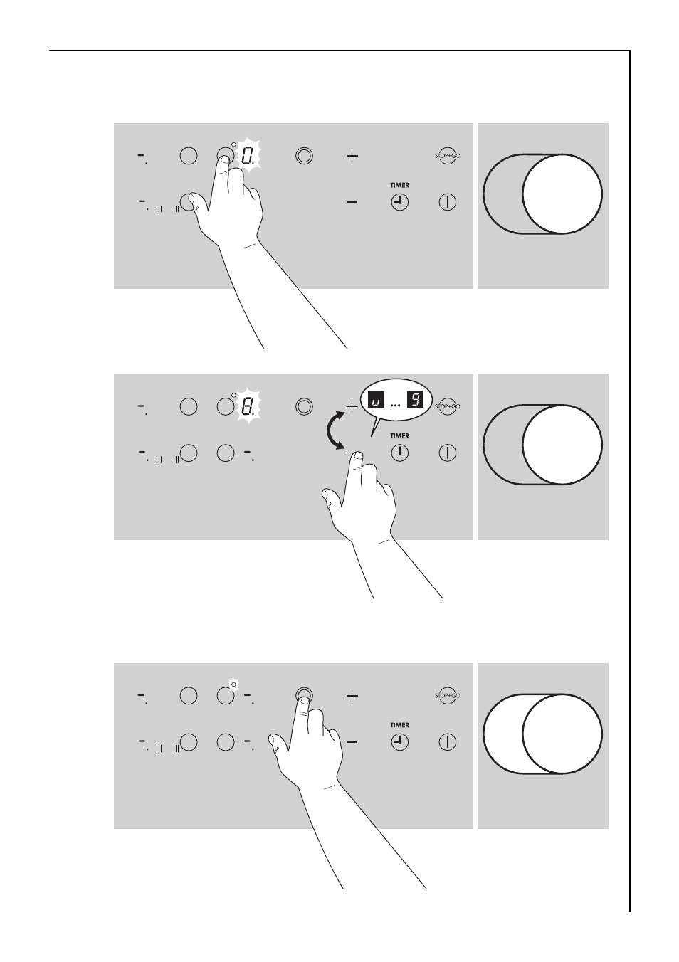 Switching the casserole zone on and off | Electrolux C65301KF-n User Manual | Page 15 / 44