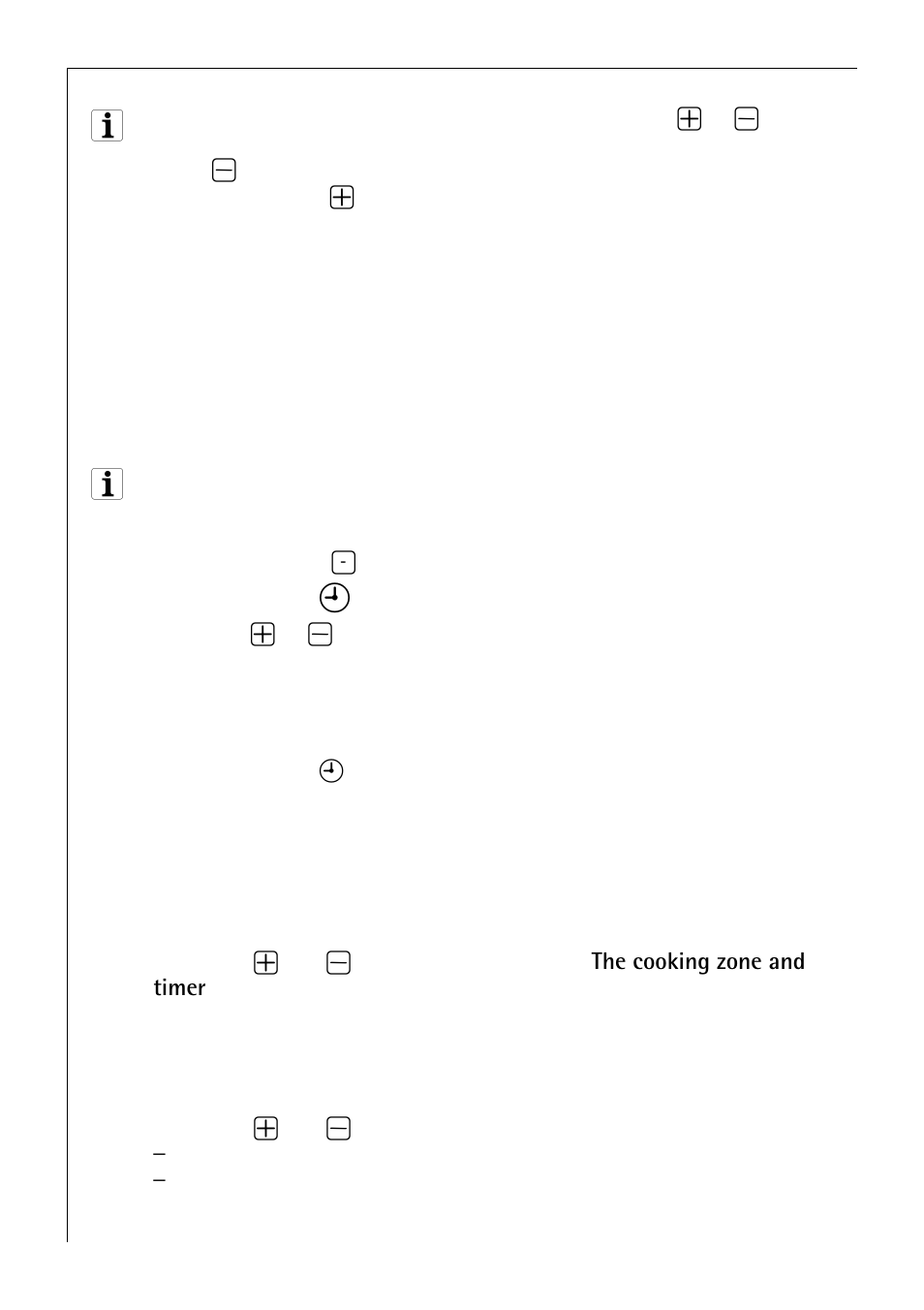Displaying the remaining cooking time, Ending the timer function prematurely | Electrolux C65301KF-n User Manual | Page 24 / 44