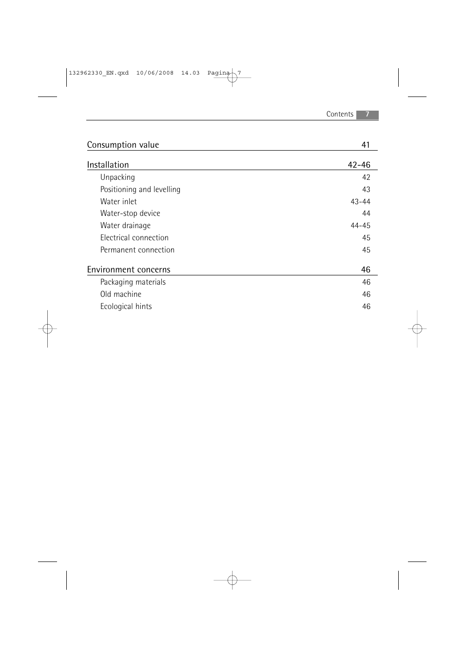 Electrolux WA GLE S7000 User Manual | Page 7 / 48