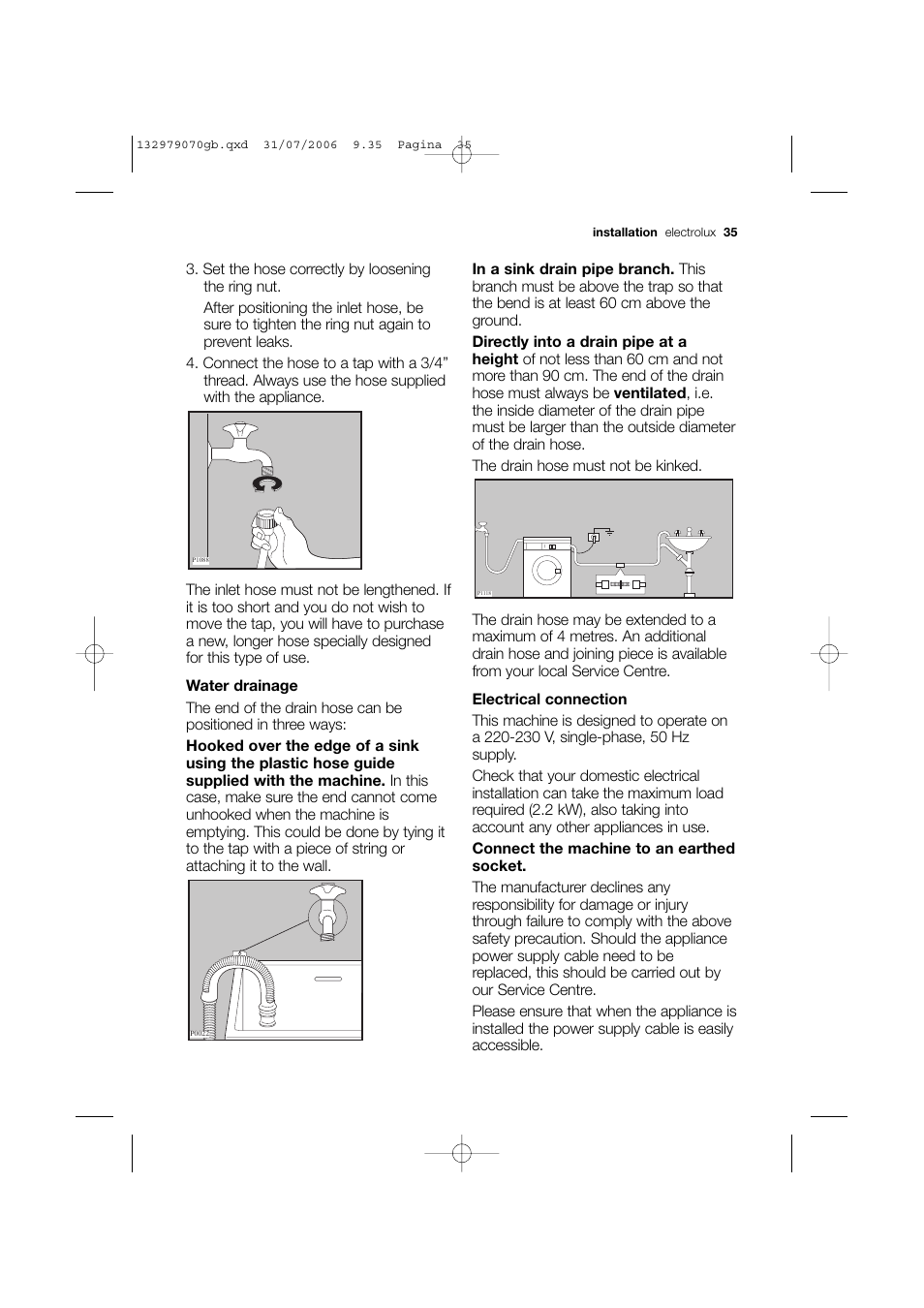 Electrolux EWF 12580 W User Manual | Page 35 / 40