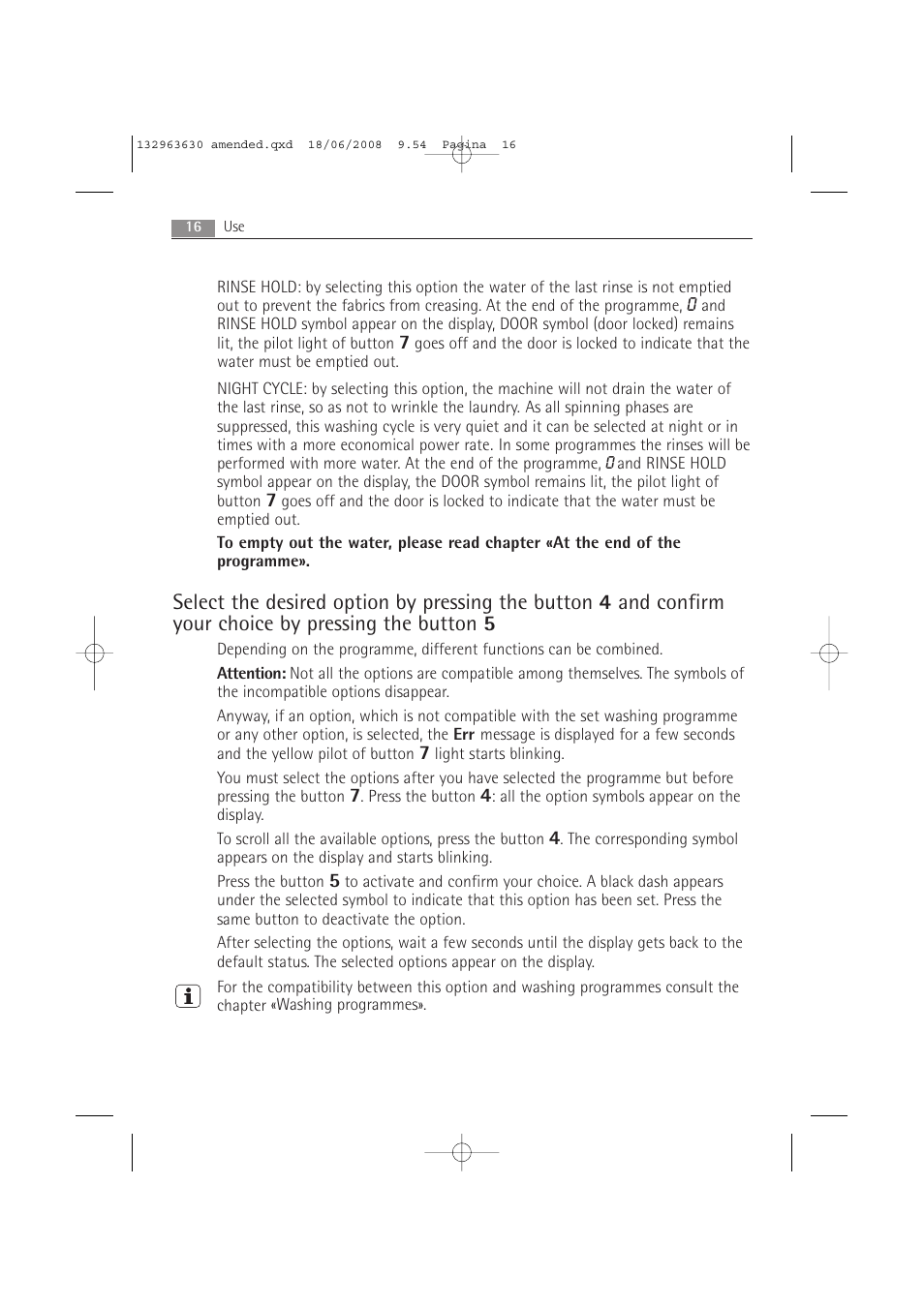 Electrolux LAVAMAT 74950 User Manual | Page 16 / 48