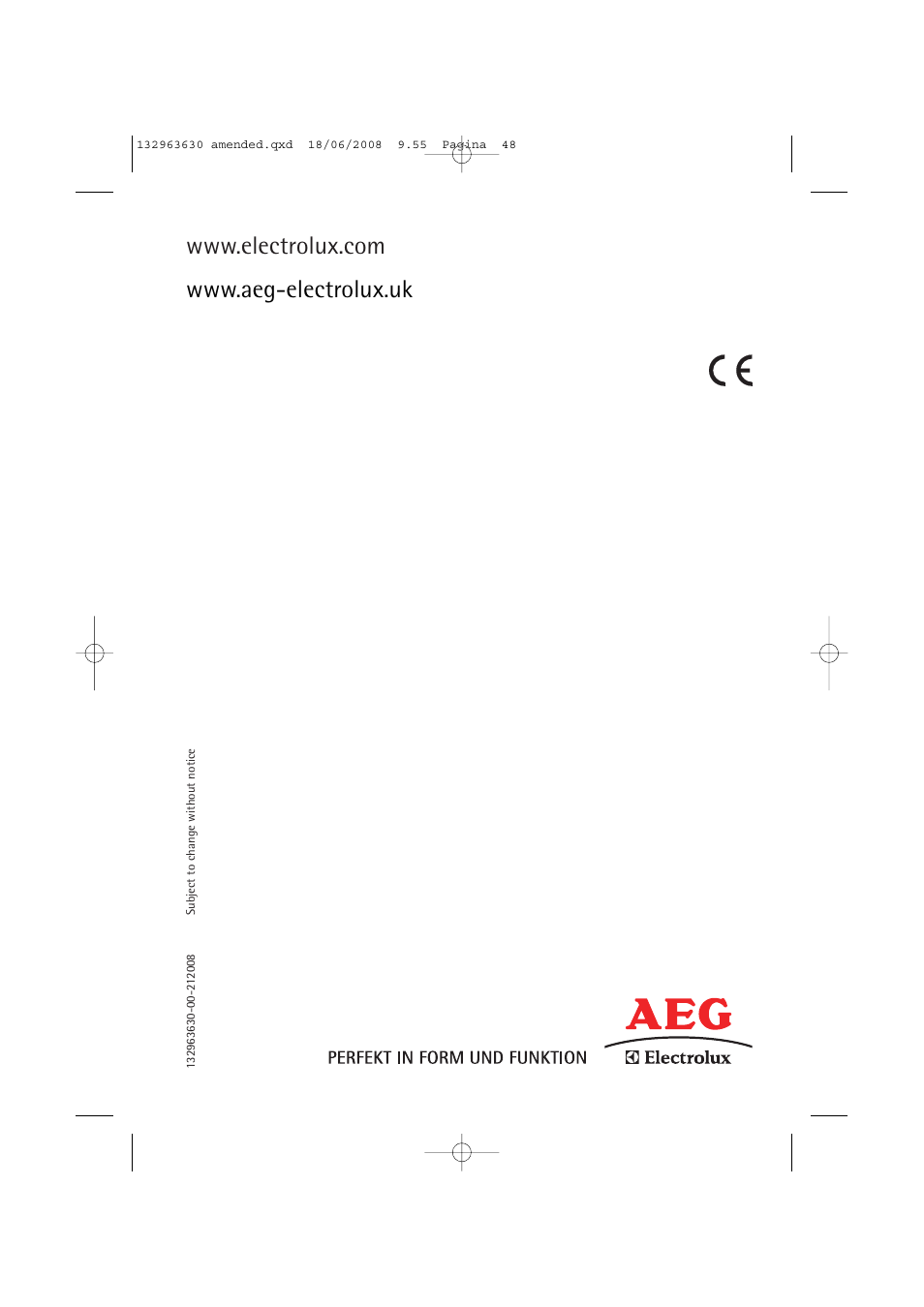 Electrolux LAVAMAT 74950 User Manual | Page 48 / 48