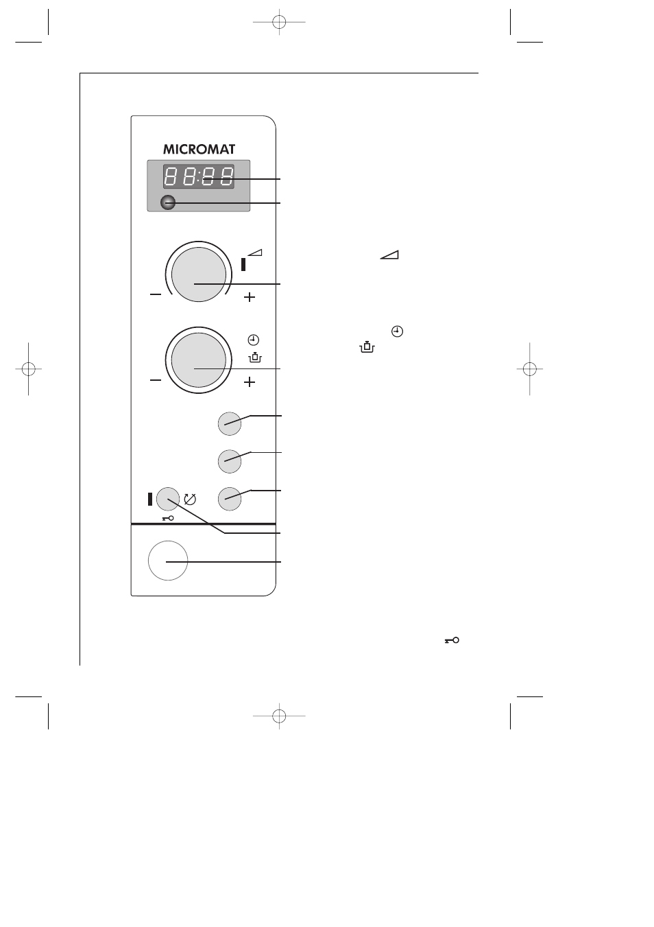 The control panel | Electrolux AT 143 U User Manual | Page 14 / 36