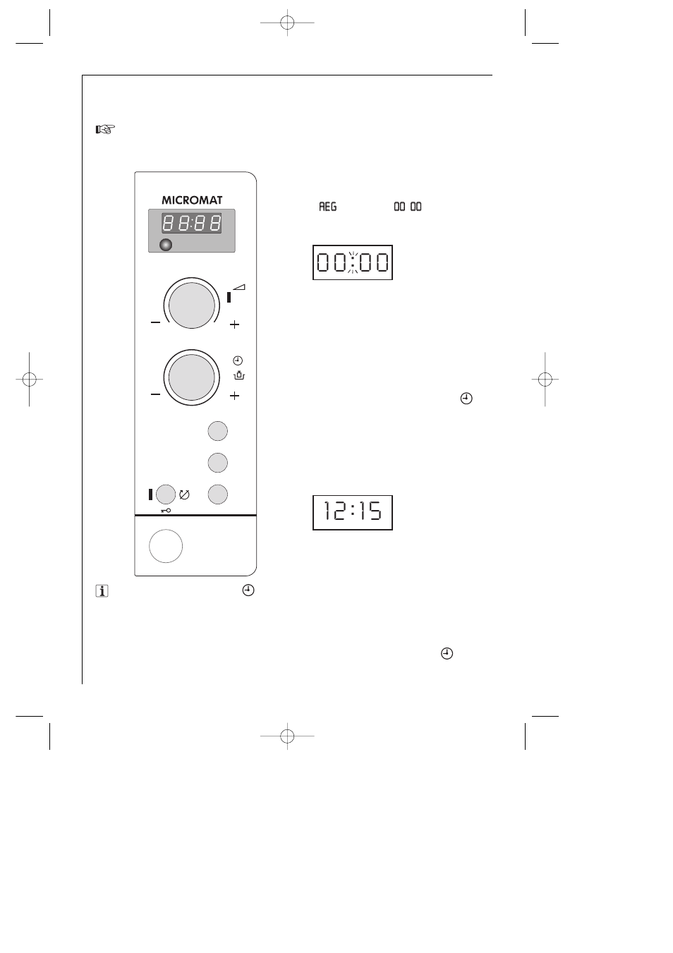 Before using the appliance, Setting the clock | Electrolux AT 143 U User Manual | Page 16 / 36