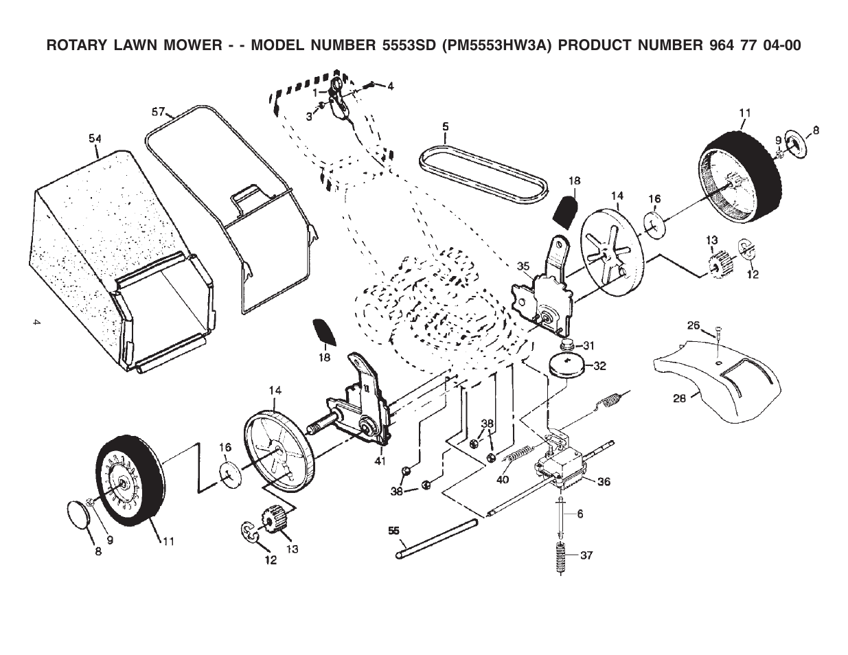 Drive | Electrolux 5553SD (PM5553HW3A) User Manual | Page 4 / 6