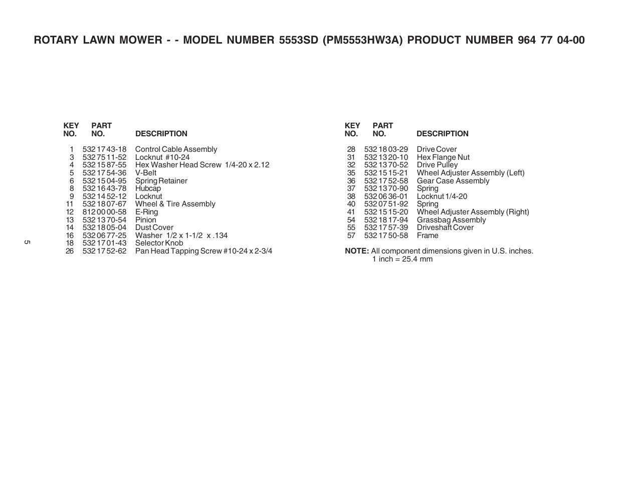 Electrolux 5553SD (PM5553HW3A) User Manual | Page 5 / 6