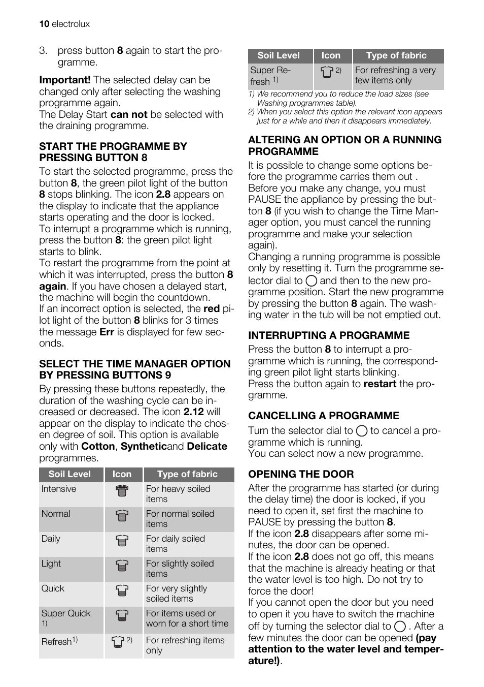 Electrolux EN EWW 168543 W User Manual | Page 10 / 32