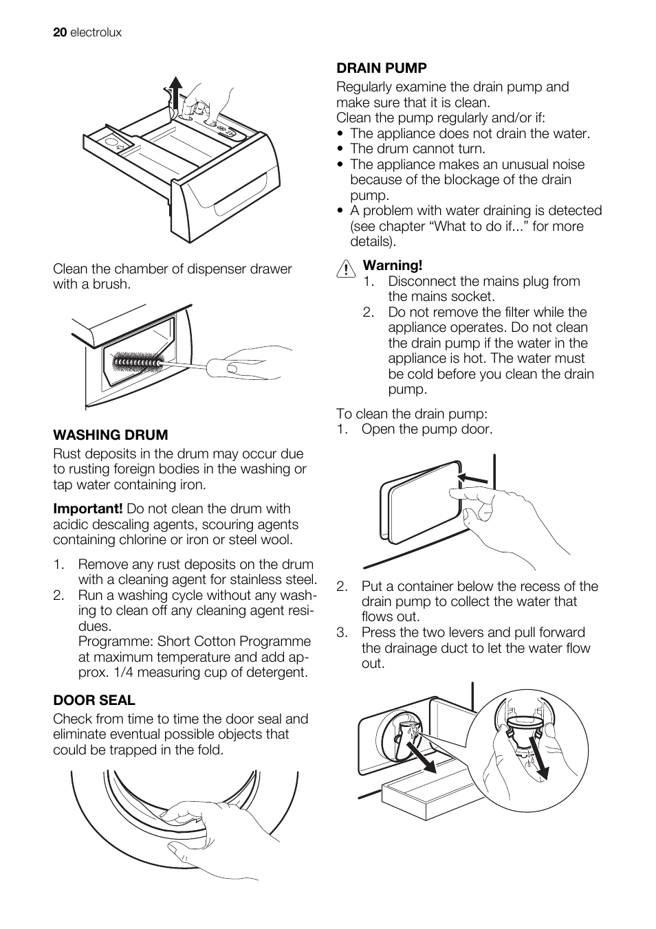 Electrolux EN EWW 168543 W User Manual | Page 20 / 32