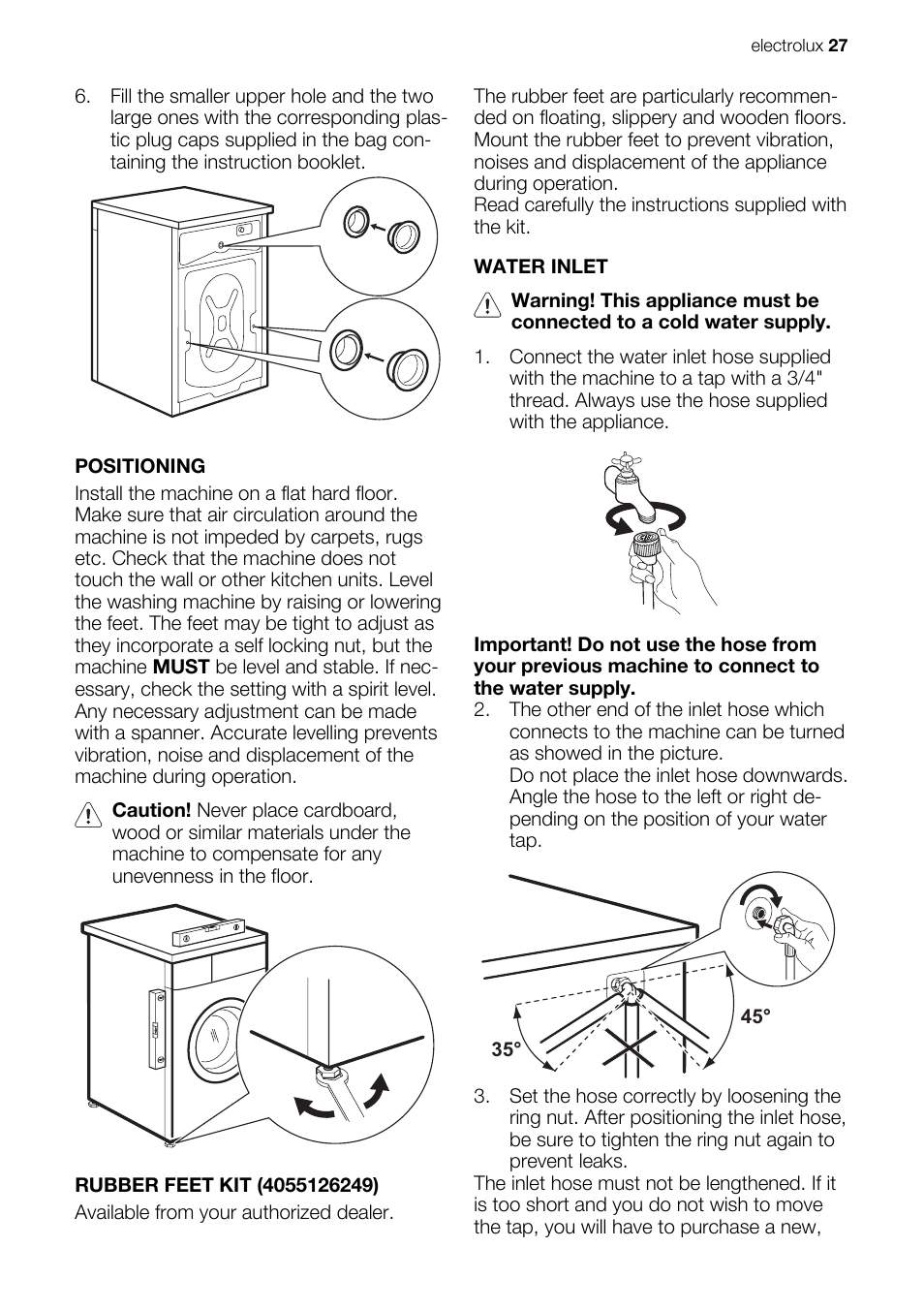 Electrolux EN EWW 168543 W User Manual | Page 27 / 32