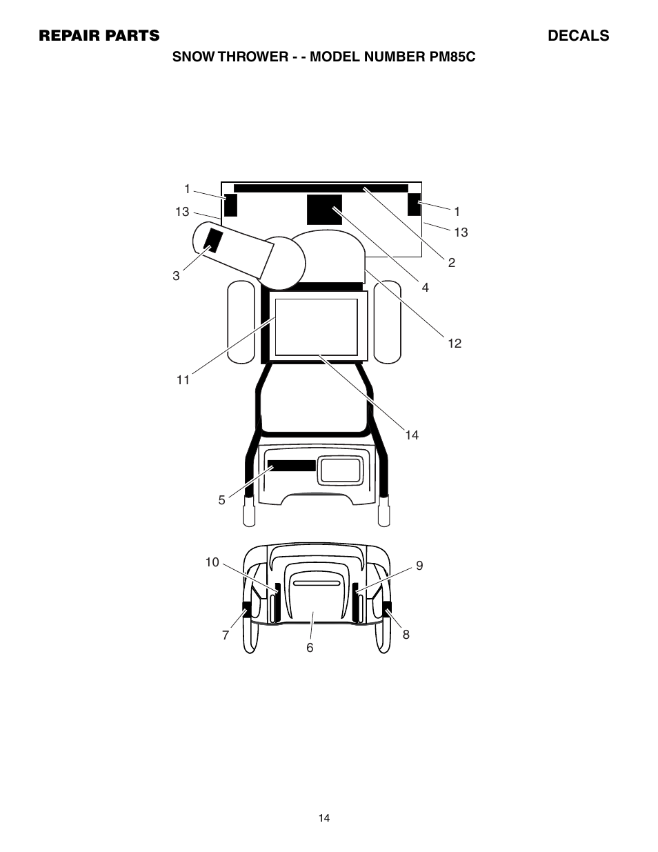 Electrolux PM85C User Manual | Page 14 / 16