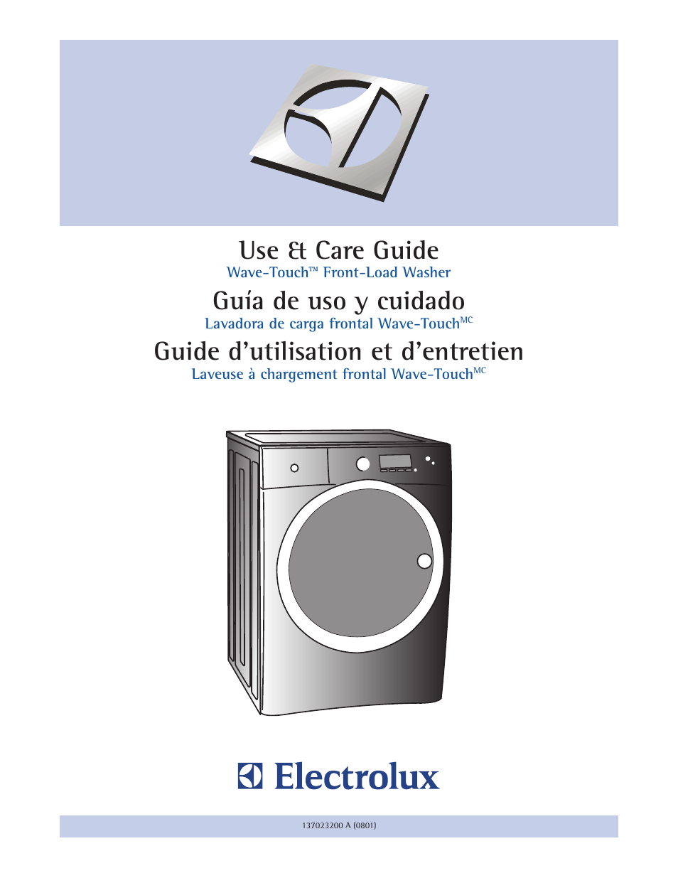 Electrolux Wave-Touch 137023200 A User Manual | 44 pages