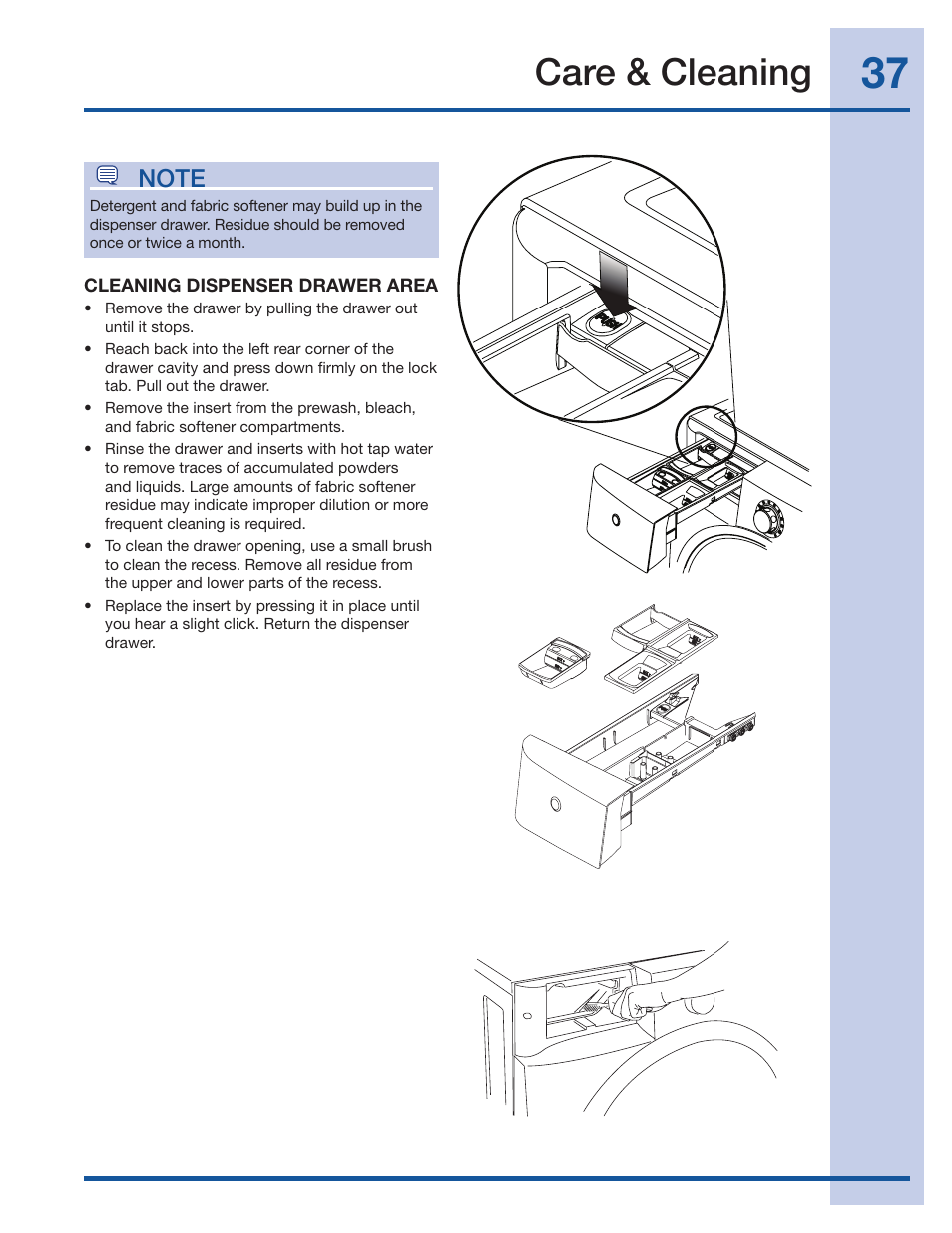 Care & cleaning | Electrolux Wave-Touch 137023200 A User Manual | Page 37 / 44