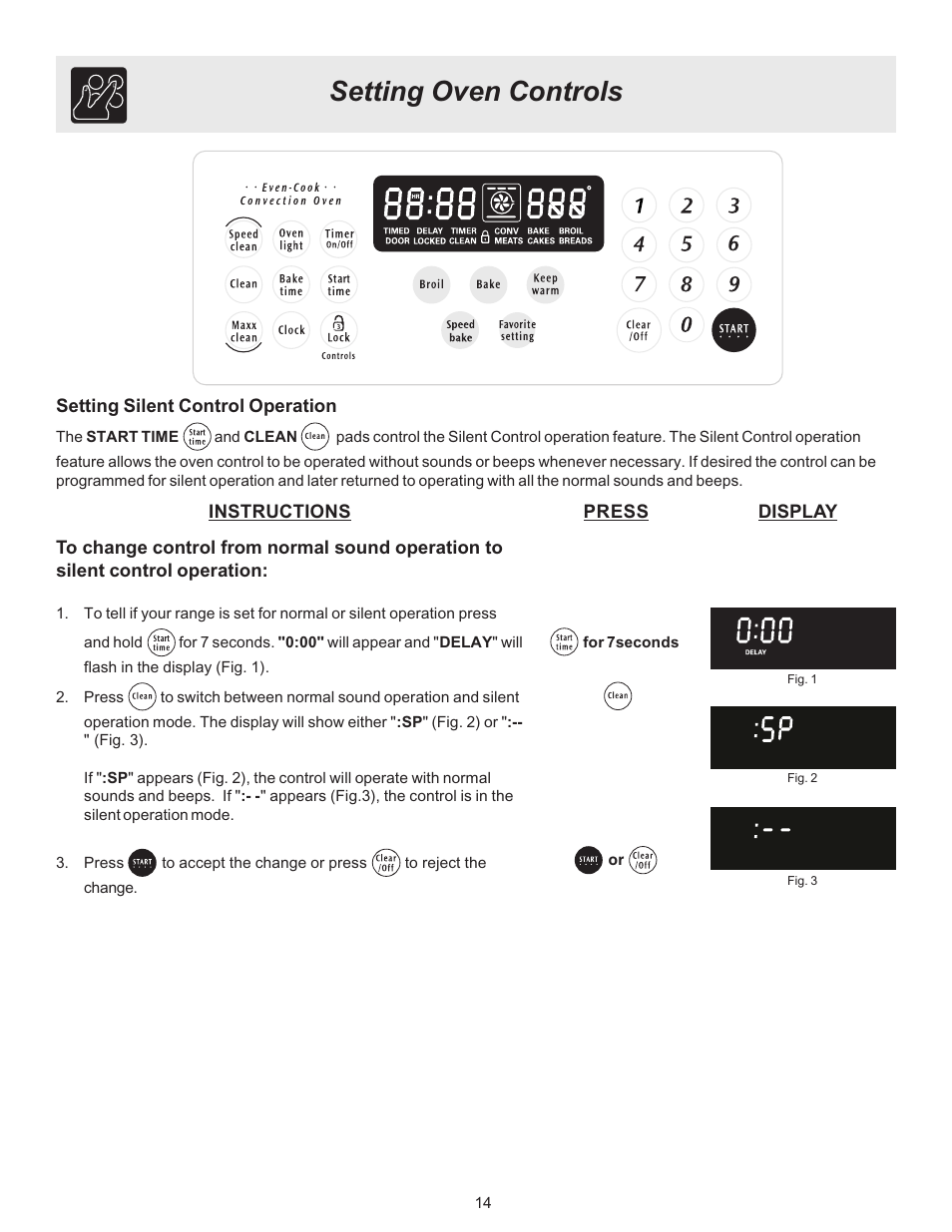 Setting oven controls | Electrolux ES510L User Manual | Page 14 / 32