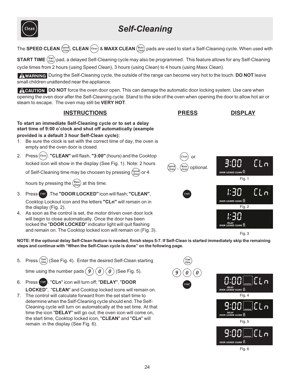 Self-cleaning | Electrolux ES510L User Manual | Page 24 / 32