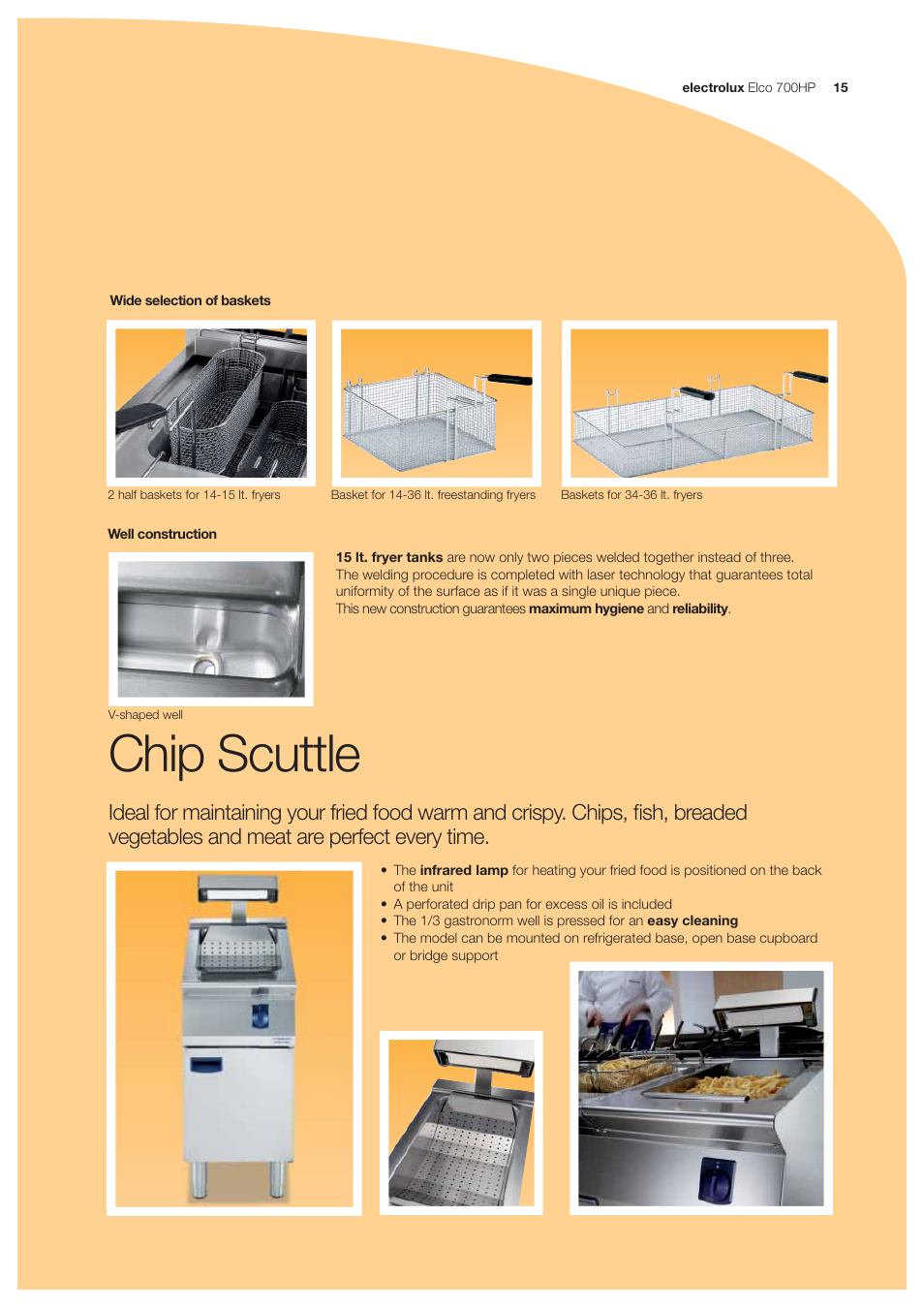 Chip scuttle | Electrolux Elco 700HP User Manual | Page 15 / 28