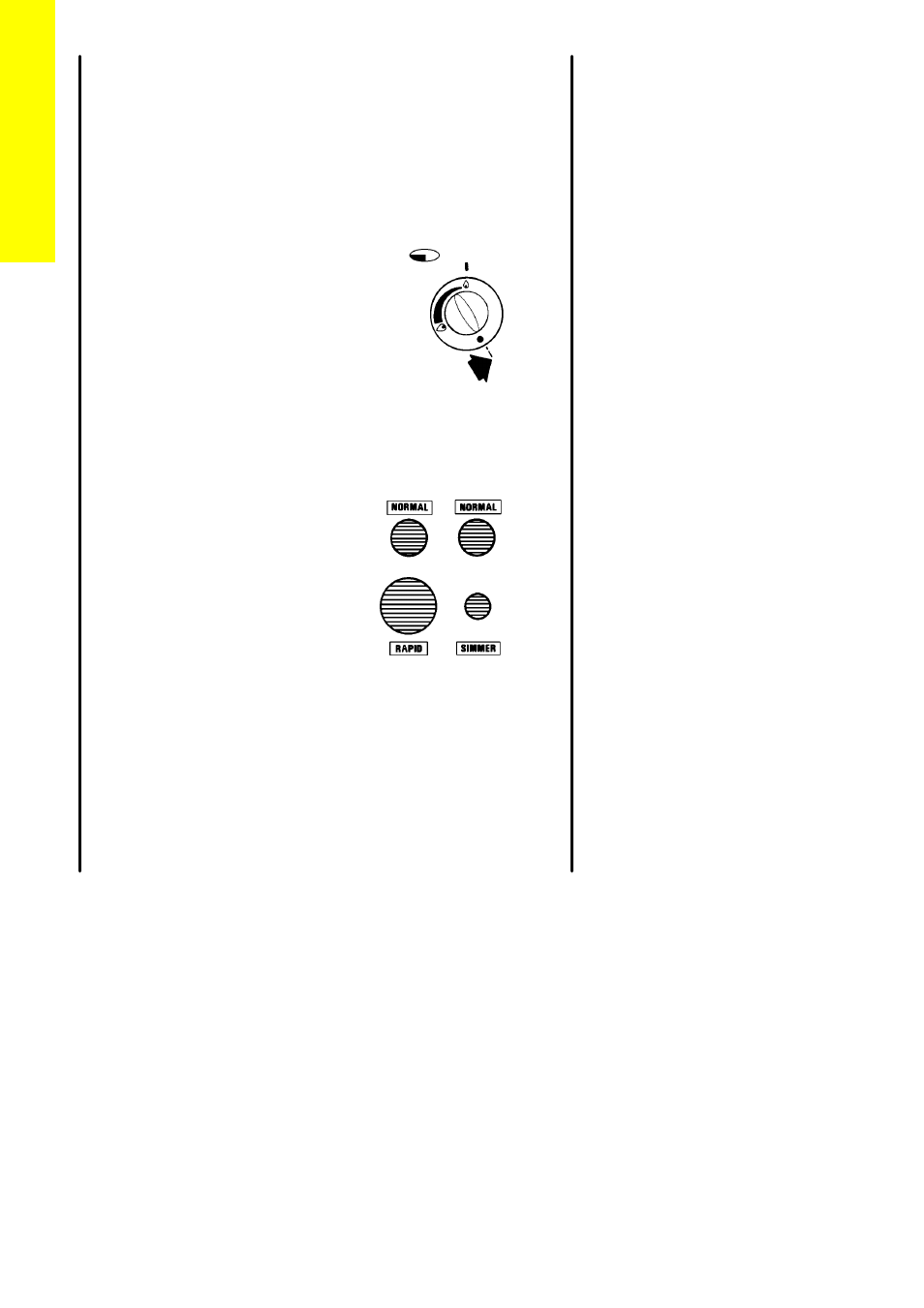 The hotplate, Heat control, Burner sizes | Electrolux SIG 501 User Manual | Page 10 / 48