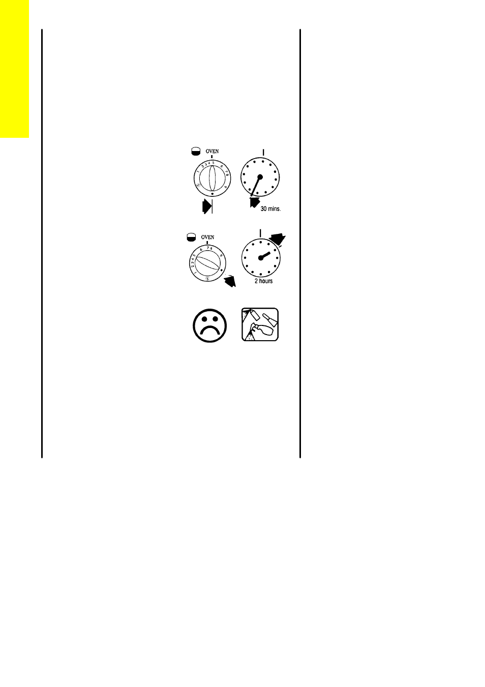 Main oven cleaning cycle, General | Electrolux SIG 501 User Manual | Page 28 / 48