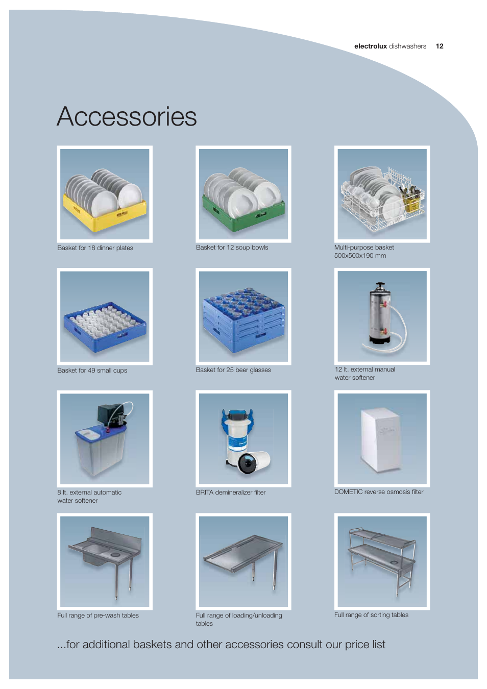 Accessories | Electrolux 9JEDQU User Manual | Page 12 / 14