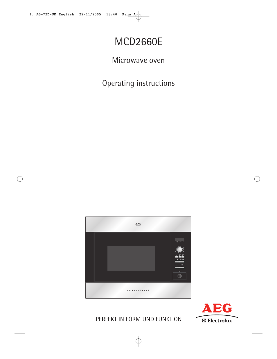 Electrolux MCD2660E User Manual | 44 pages