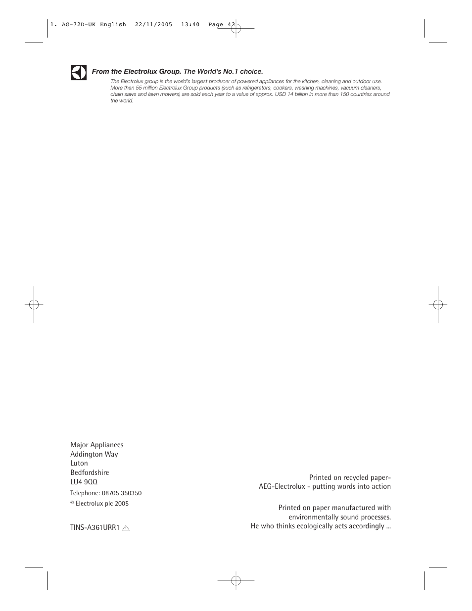 Electrolux MCD2660E User Manual | Page 44 / 44