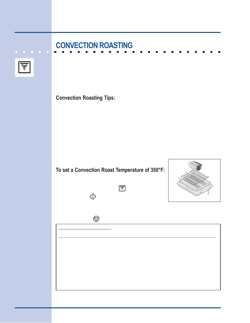 Cooking modes, Convection roasting, Convection roasting tips | Electrolux Gas Slide-In Range User Manual | Page 26 / 52