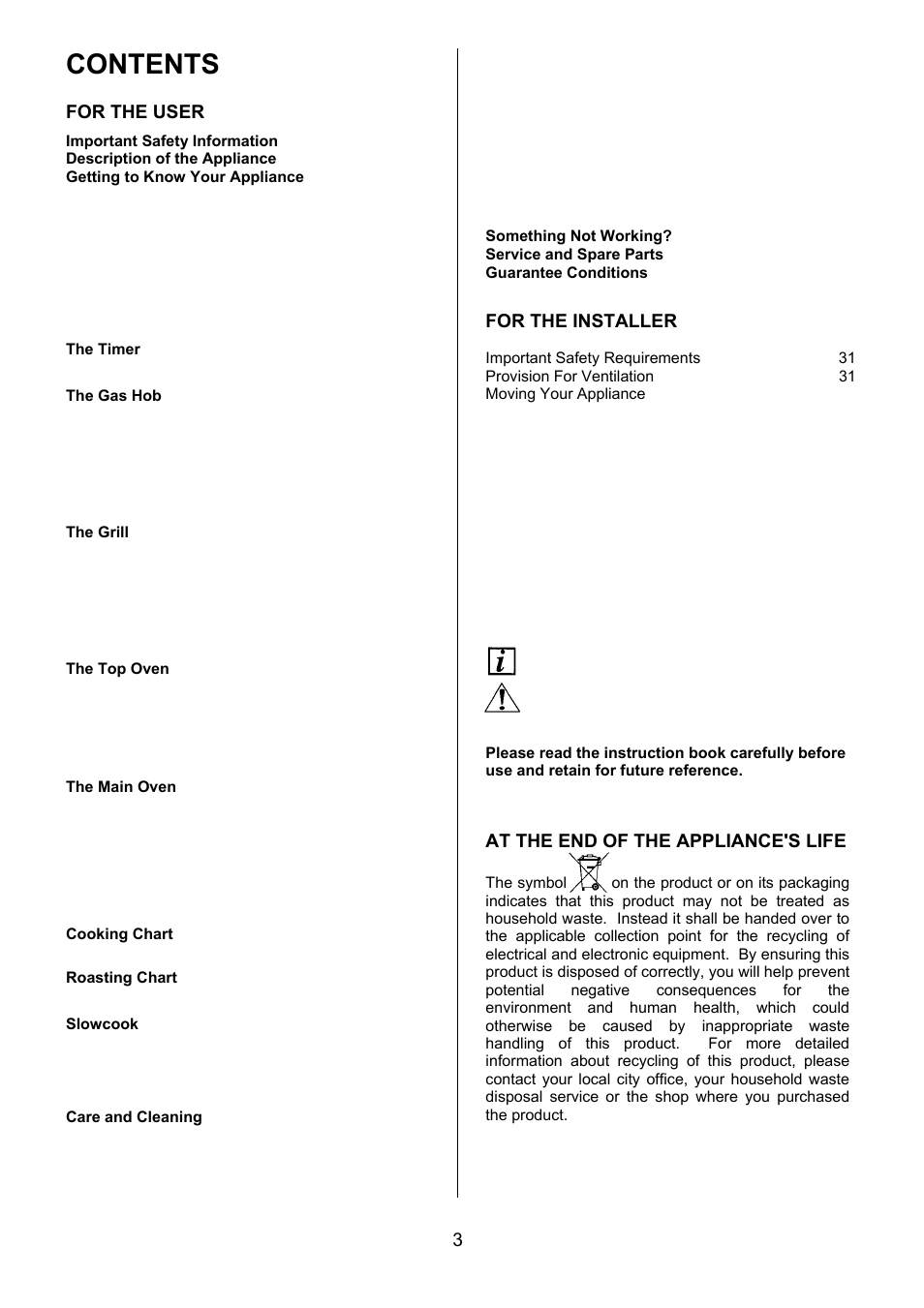 Electrolux EKG6046/EKG6047 User Manual | Page 3 / 40