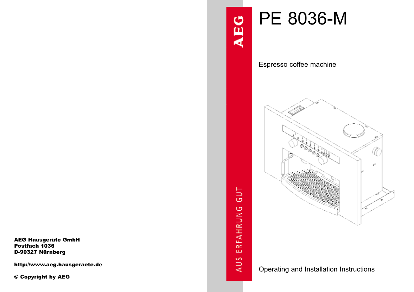 Electrolux PE 8036-M User Manual | 32 pages