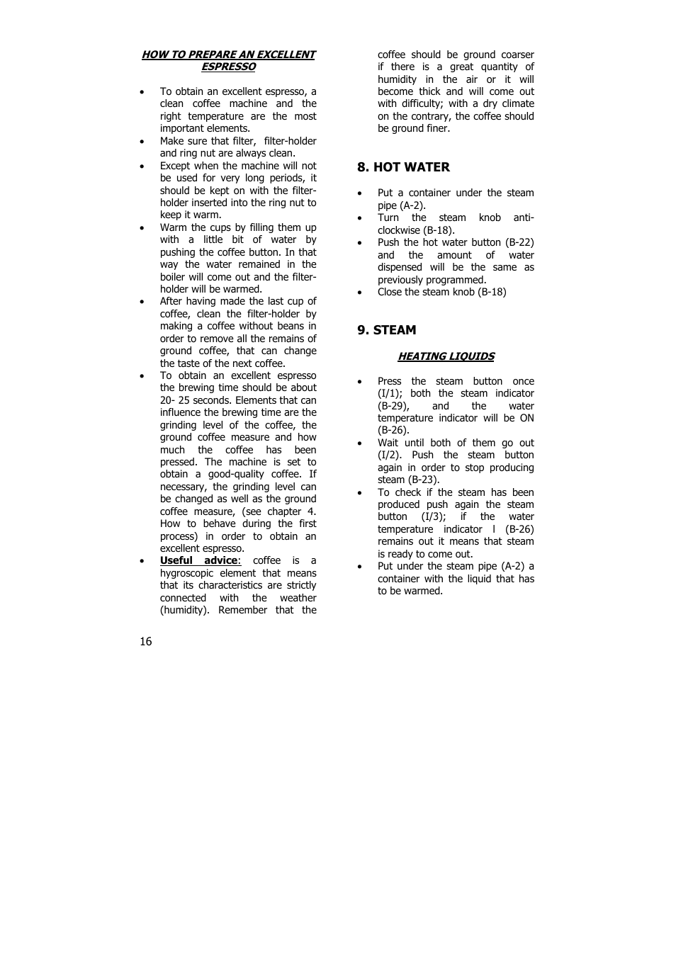 Electrolux PE 8036-M User Manual | Page 16 / 32