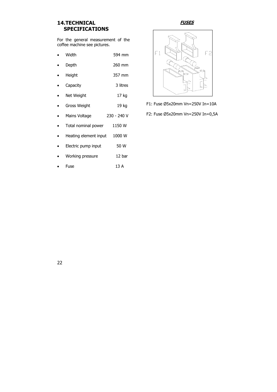 Electrolux PE 8036-M User Manual | Page 22 / 32