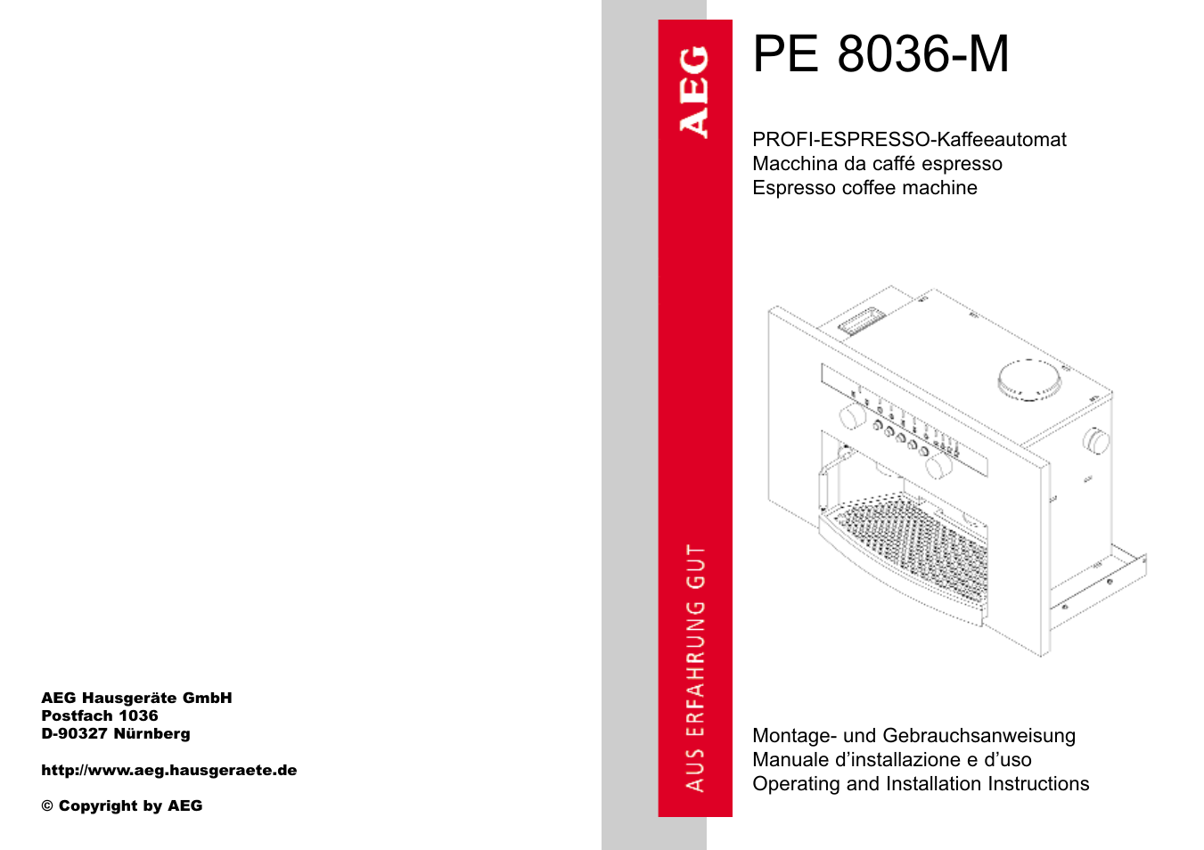 Pe 8036-m | Electrolux PE 8036-M User Manual | Page 32 / 32