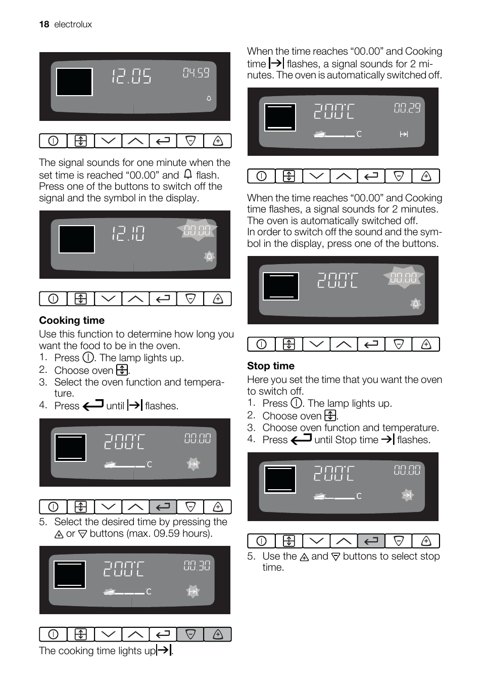 Electrolux EKD60760 User Manual | Page 18 / 40