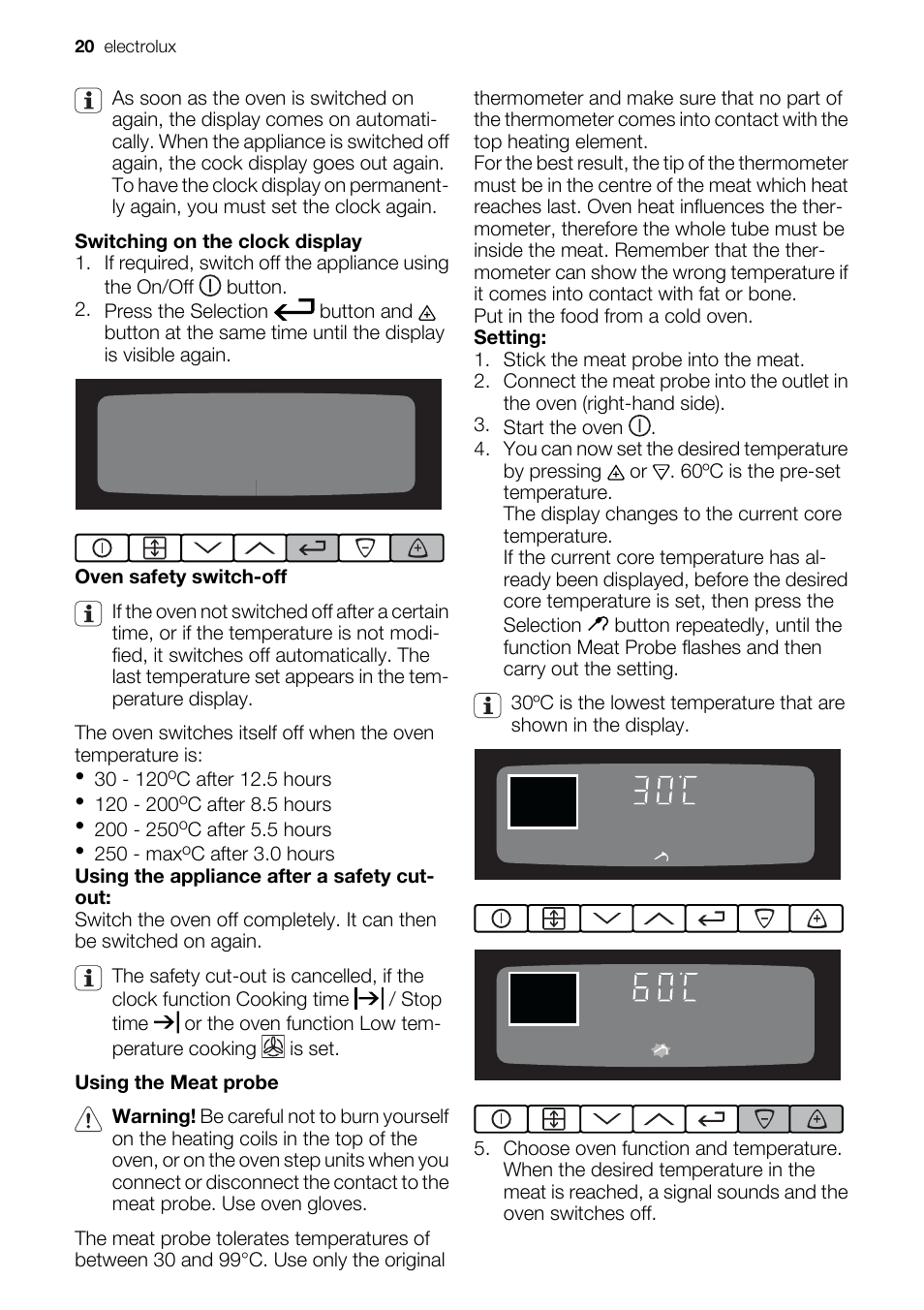 Electrolux EKD60760 User Manual | Page 20 / 40