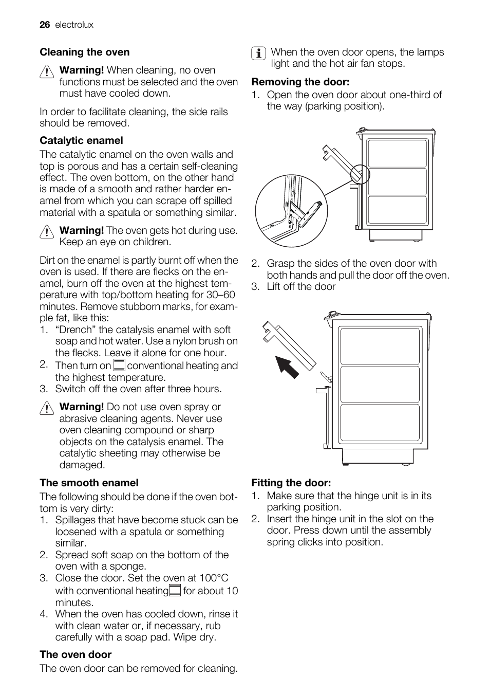 Electrolux EKD60760 User Manual | Page 26 / 40