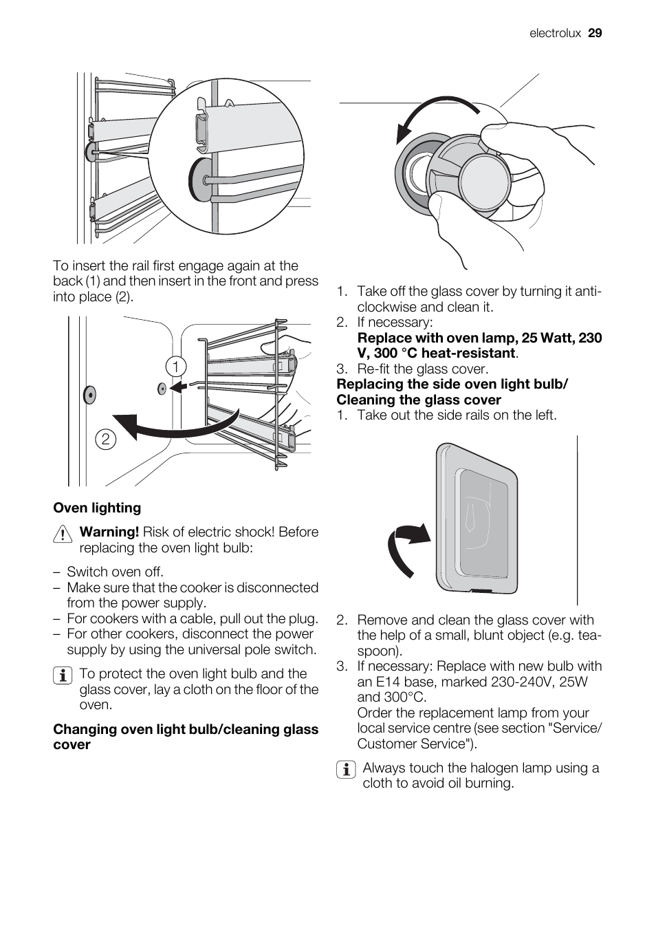 Electrolux EKD60760 User Manual | Page 29 / 40